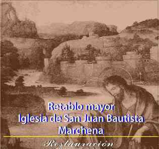 “Retablo mayor de la Iglesia parroquial de San Juan Bautista, Marchena, Sevilla”